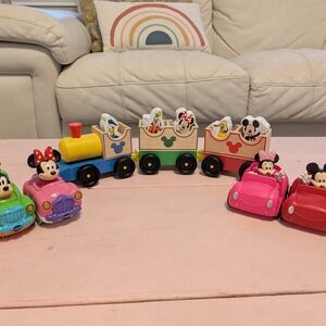 Disney Mickey Mouse Lot, Melissa And Doug Mickey Mouse Train, VTech Cars, Etc